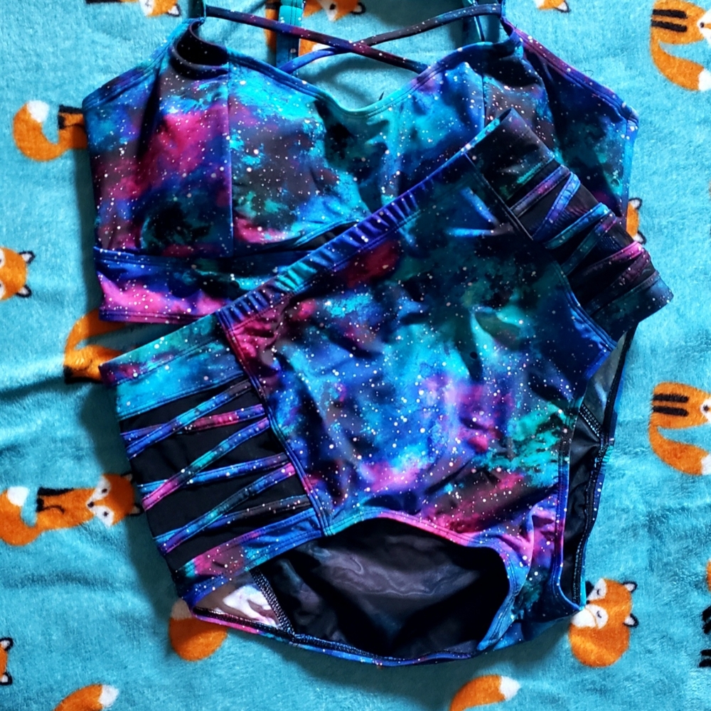 Torrid Plus Sized Galaxy Bikini